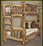 Brand New Traditional Rustic Furniture Log Bunk Bed