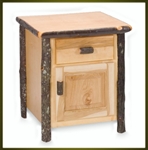 Brand New Rustic Furniture Hickory Enclosed Nightstand
