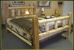 Brand New Rustic Furniture Timber Frame Log Bed