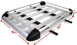 Aluminum Roof  Cargo Carrier Rack w/BARS