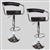 2 New Black Bombo Chair Swivel Seat Pub Bar Stools Bar Stools With Leather Seats