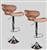 2 Swivel Mocha  Leather Modern Adjustable Hydraulic Bar Stools