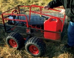 High Quality X4 Steel Mesh 4-Wheel Trailer