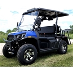 Four Seater Gas Golf Cart Utility Vehicle UTV Rancher 200 EFI With Automatic Trans. & Reverse - BLUE