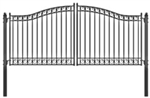 Dublin Dual Swing Iron Driveway Gate 12' x 6'3"