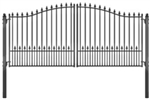 Munich Dual Swing Iron Driveway Gate 16' x 6'3"