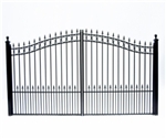 Prague Dual Swing Iron Driveway Gate 12' x 6'3"