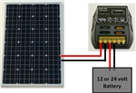 Brand New 12V 100W Solar Panel and Charge Controller
