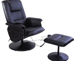 Reclining Massage Chair and Ottoman