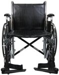 Brand New High Quality Karman KN-922 22" Wheelchair with Removable Armrest and Adjustable Seat Height